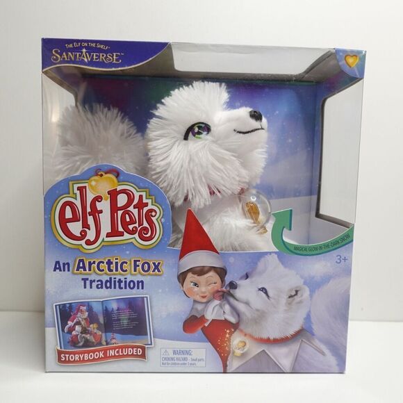 Elf Pets An Arctic Fox Tradition by Chanda Bell Includes Pet and Hardcover Book - Picture 2 of 10
